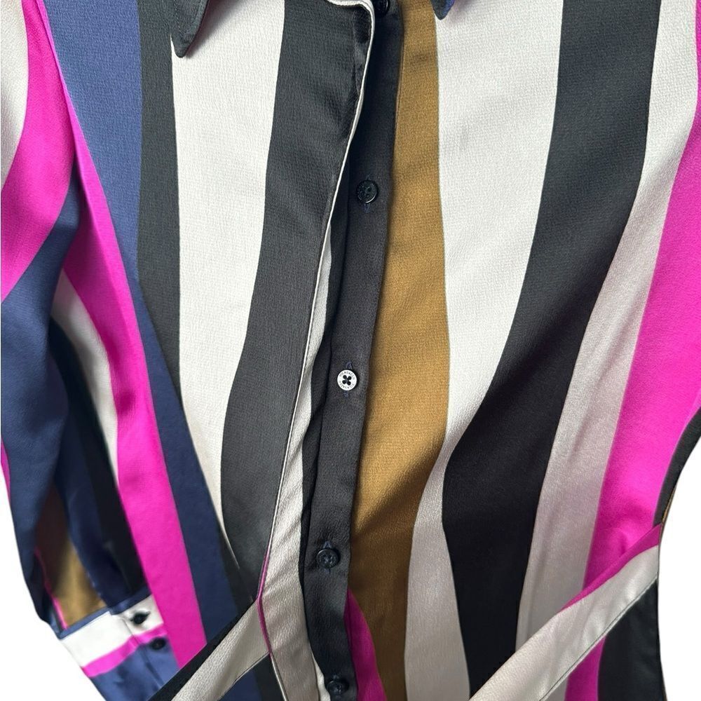 Vilagallo Esther Silk Midi Button Down Dress - Picture 5 of 7